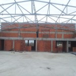 Krovna konstrukcija Doboj BiH Na ovoj krovnoj Konstrukciji površine 1100m2 korišten je rešetkasti krovni nosač (binder) raspona od 21m bez oslonca u sredini.