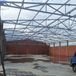 Krovna konstrukcija Doboj BiH Na ovoj krovnoj Konstrukciji površine 1100m2 korišten je rešetkasti krovni nosač (binder) raspona od 21m bez oslonca u sredini.