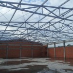 Krovna konstrukcija Doboj BiH Na ovoj krovnoj Konstrukciji površine 1100m2 korišten je rešetkasti krovni nosač (binder) raspona od 21m bez oslonca u sredini.