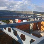 Krovna konstrukcija na objekti Kulturni centar Stanari kod Doboja