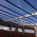 Krovna konstrukcija na objekti Kulturni centar Stanari kod Doboja